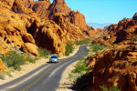 Weg door de Valley of Fire